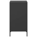 vidaXL Komoda čierna 35x39x73,5 cm oceľ valcovaná za studena