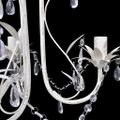 vidaXL Kryštálové závesné stropné lustre 2 ks elegantná biela
