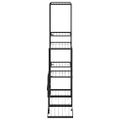 vidaXL Stojan na kvety 94,5x25x88 cm čierny kovový