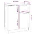 vidaXL Komody 2 ks sivé dub sonoma 60x30x70 cm spracované drevo