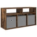 vidaXL Nízka skriňa so zásuvkou Dymová dub 72 x 22,5 x 38 cm