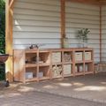vidaXL Vonkajšia kuchynská skrinka MEPPEL 3 ks Prírodný douglas