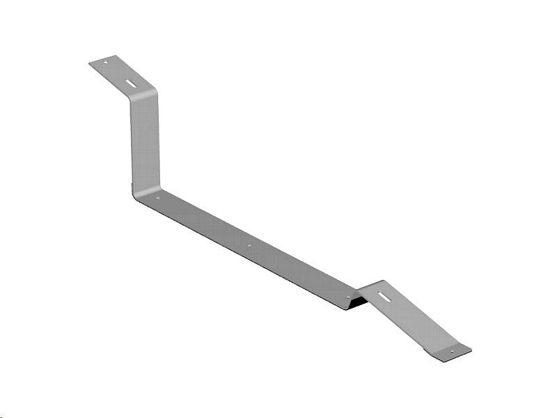 Hlinená FV podpera na plochú strechu JIH 15° + EPDM /1240x327 mm/