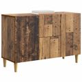 vidaXL Servírovacia skriňa Staré drevo 89 x 34,5 x 60 cm