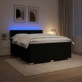 vidaXL Posteľ boxspring s matracom Čierna 140 x 200 cm Látka