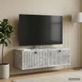 vidaXL Nástenná TV skrinka Nástenný Betónovo sivá 98 x 31 x 30 cm