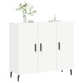vidaXL Komoda biela 90x34x80 cm kompozitné drevo