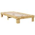 VidaXL Rám postele bez matraca 100x200 cm Dub z masívneho dreva