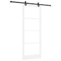 vidaXL Posuvné dvere ORKDAL 93 x 232 cm Biela a čierna