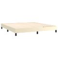 vidaXL Boxspring posteľ s matracom krémová 160x200 cm umelá koža