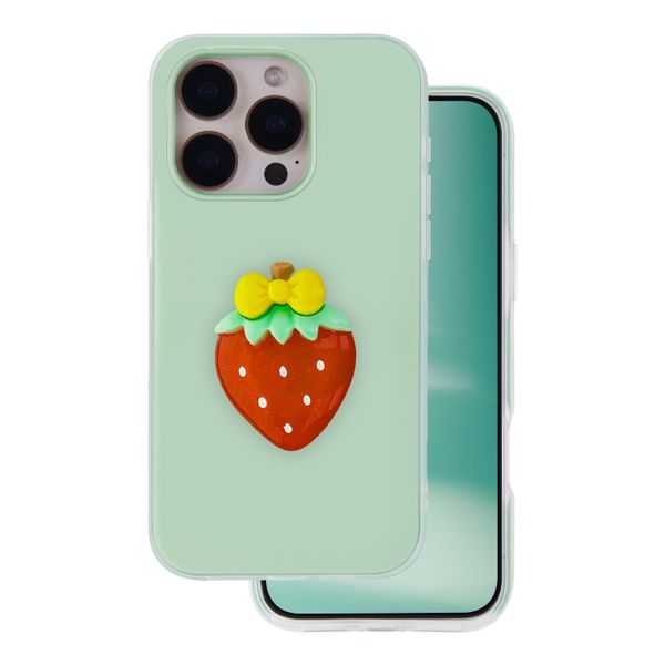Puzdro Fruit 2v1 pre iPhone 16 Pro 6,3" zelená