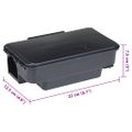 vidaXL Pasce na myši 6 ks čierna 22x12,5x7,5 cm