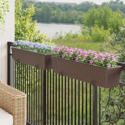 vidaXL Zábradlie 2 pcs 80 x 17 x 17 cm Kov