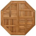 vidaXL Stolová doska 90x90x2,5 cm osemuholník masívne teakové drevo