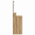 vidaXL Toaletný stolík dub artisan 80 x 41 x 144.5 cm Kompozitné drevo