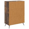 vidaXL Zásuvkový kabinet 66 x 34,5 x 90 cm Kompozitné drevo Dymový dub