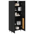 vidaXL Highboard 2 ks Čierny dub 69,5 x 34 x 180 cm Kompozitné drevo