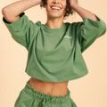 Dámske tričko Cropped Serenity Olivine - BeastPink, veľkosť L, veľkosť oblečenia L