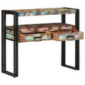 vidaXL Konzolový stôl 90 x 33 x 75 cm Masívne obnovené drevo