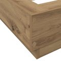 vidaXL Posteľový rám s LED Dub artisan 80 x 200 cm Kompozitné drevo