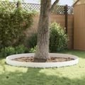 vidaXL Obrubník trávnika 30 ks 102 x 15 x 4 cm Oceľ Biela