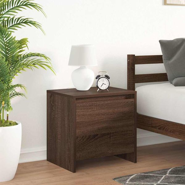 vidaXL Nočné stolíky 2 ks hnedý dub 45x34x44,5 cm drevotrieska