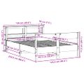 vidaXL Posteľ s matracom voskovo hnedá 120x200 cm masívna borovica