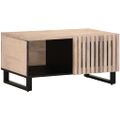 vidaXL Konferenčný stolík, biely 80x51x40 cm, mangový masív