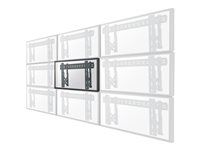 Držiak - pre Displej LCD - čierna - veľkosť obrazovky: 32"-75" - montáž na stenu