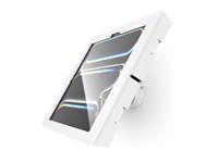 Montážna sada (montáž, kryt) - exponovaný predný/zadný fotoaparát - pre tablet - uzamykateľný - hliník, kovový rám - biela - veľkosť obrazovky: 13" - montáž na stenu - pre Apple 13-inch iPad Pro (M4)