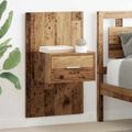 vidaXL Nočný stolík 2 ks Staré drevo 50 x 32,5 x 80cm Kompozitné drevo