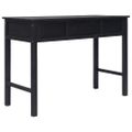 vidaXL Konzolový stolík čierny 110x45x76 cm drevený