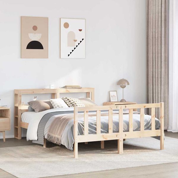 vidaXL Posteľ bez matraca 160x200 cm masívna borovica