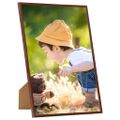 vidaXL Fotorámiky na stenu alebo stôl 5 ks bronzové 29,7x42 cm MDF