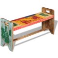 vidaXL Lavička Cola, recyklovaný masív 100x30x50 cm