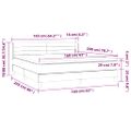 vidaXL Posteľný rám boxspring s matracom čierny 160x200 cm zamat