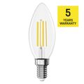 LED žiarovka Filament sviečka A CLASS/ E14 / 3,8 W (60 W) / 806 lm / Teplá biela