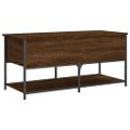 vidaXL Úložná lavička hnedý dub 100x42,5x47 cm kompozitné drevo