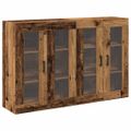 vidaXL Nástenné skrinky 2 ks Staré drevo 69,5 x 34 x 90 cm