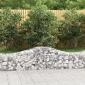 vidaXL Oblúkový gabionový kôš 15 ks 200x50x40/60 cm pozinkované železo