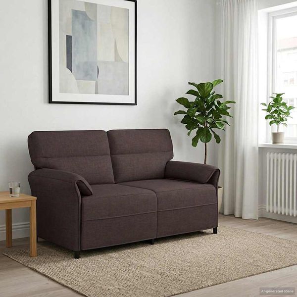 vidaXL Pohovka 100% polyester, kovový rám, MDF, Preglejka