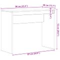 vidaXL Písací stôl čierny dub 90x40x72 cm, imitácia dreva