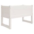 vidaXL Kvetináč biely 78x40x52 cm borovicový masív
