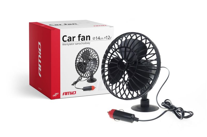 Ventilátor do auta s prísavkou 10cm miniFAN 12V