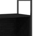 vidaXL Regál na knihy 80 x 30 x 78,5 cm Kompozitné drevo Čierny dub