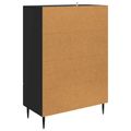 vidaXL Servírovacia skriňa Čierna 66 x 34,5 x 95 cm Kompozitné drevo