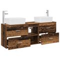 vidaXL Set kabinetov do kúpeľne 3 ks Staré drevo 53 x 34,5 x 63 cm