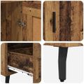 vidaXL Highboard Staré drevo 69,5 x 31 x 115 cm Kompozitné drevo