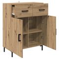 vidaXL Servírovacia skriňa Remeselný dub 69,5 x 34 x 90 cm