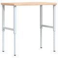 vidaXL Pracovný stôl 100x60x(73-99,5) cm dubový masív obdĺžnikový